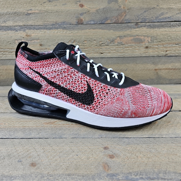 Nike Air Max Flyknit Racer Men's Shoes University Red/Black - Picture 2 of 10